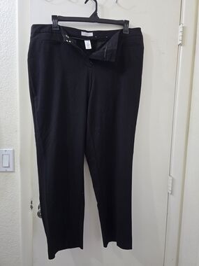 Dressbarn Black Straight-Leg Dress Pants